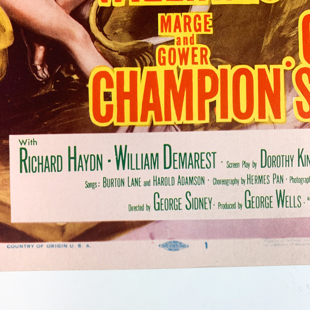 Jupiter's Darling 1955 MGM Cinemascope Esther Williams The Big Show Lobby Card
