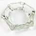 Vintage Clear Heavy Glass Octagon Ashtray