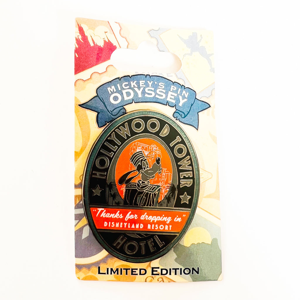 Disney Mickeys Pin Odyssey Collection Hollywood Tower Hotel Goofy Bellhop Limited Edition 1000 Pin