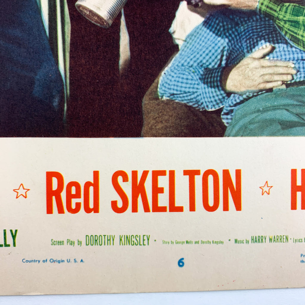 Texas Carnival 1951 MGM Musicals Esther Williams Red Skelton Lobby Card #6