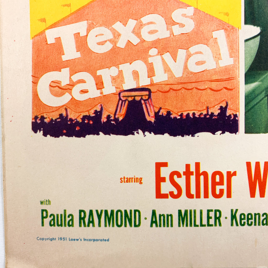 Texas Carnival 1951 MGM Musicals Esther Williams Red Skelton Lobby Card #6