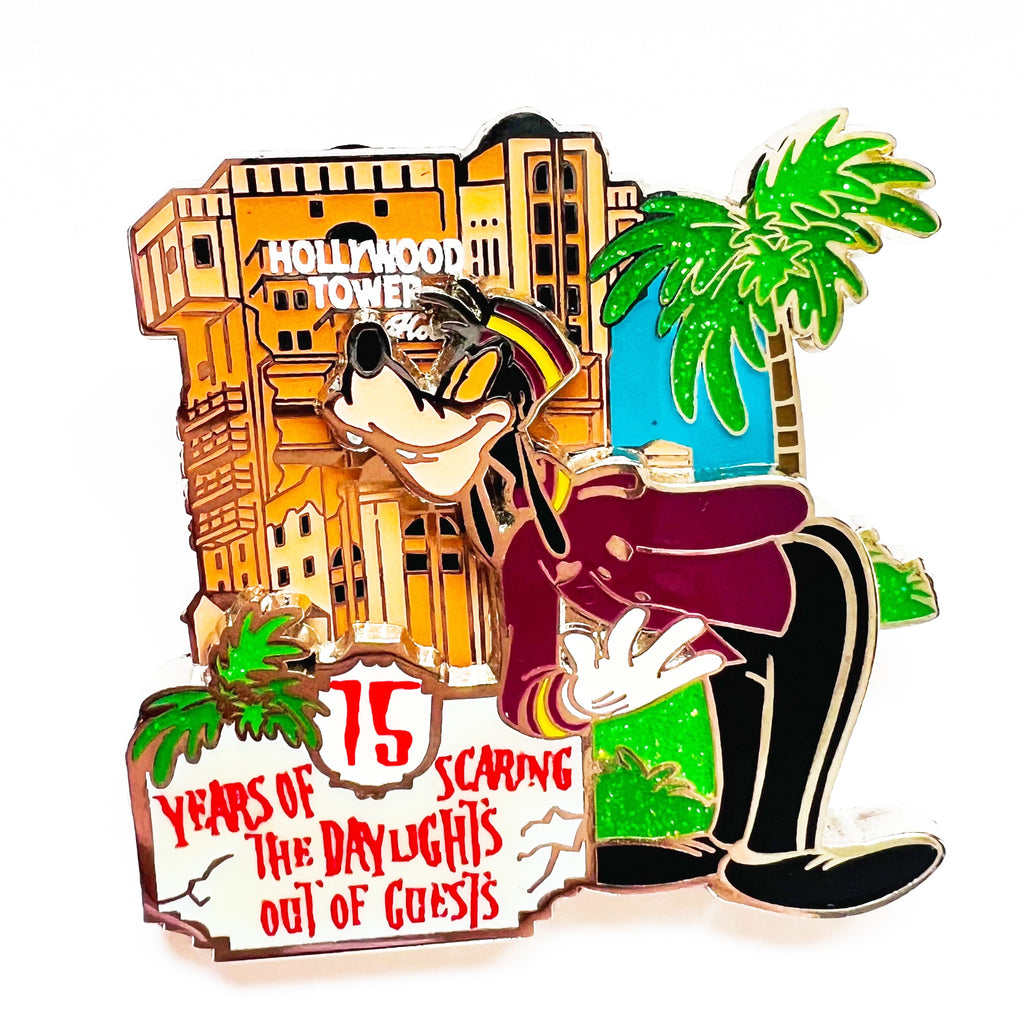 Disney Cast Member Exclusive Tower Of Tower 15th Anniversary Goofy Limited Edition 750 Pin