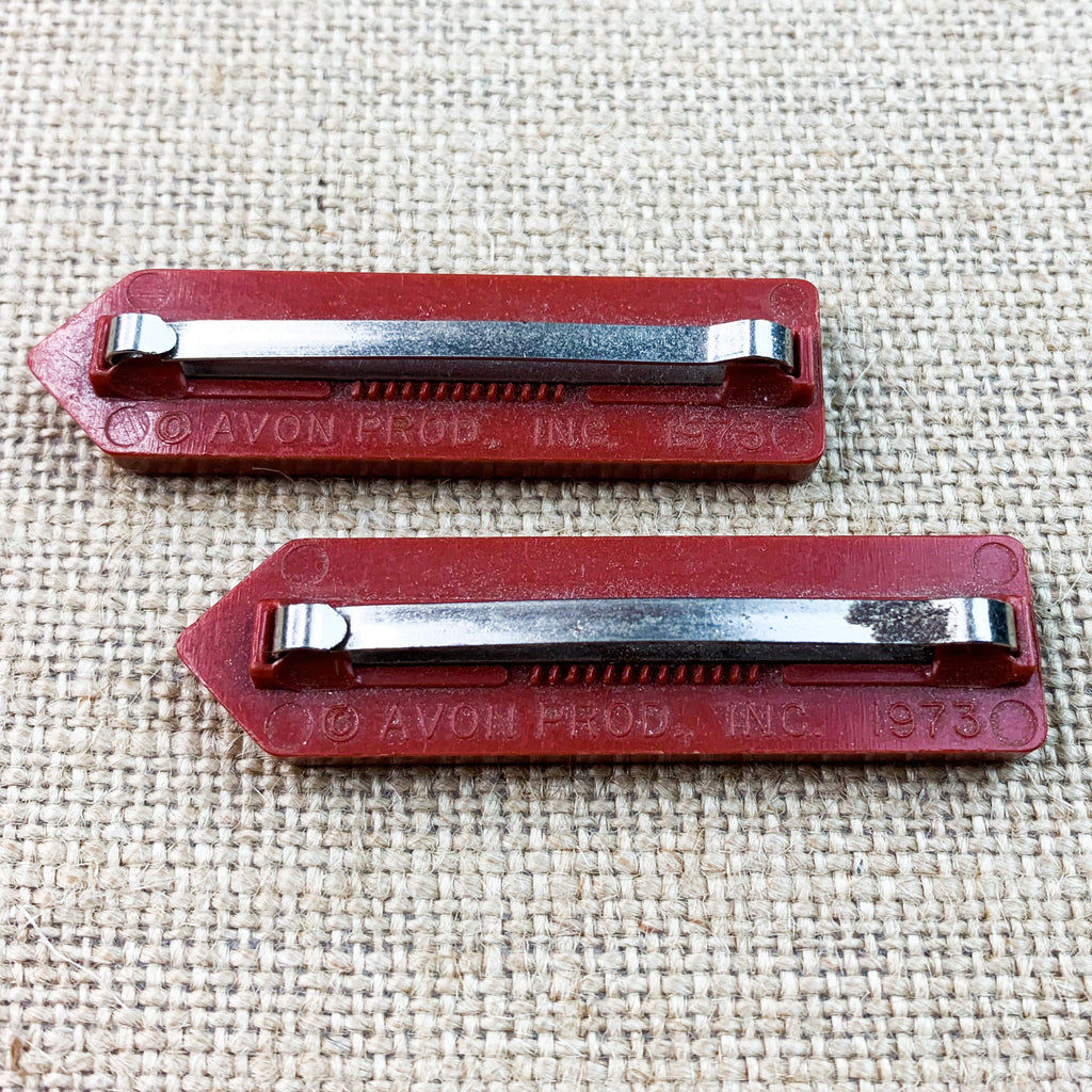 Vintage 1973 Avon School Days Pencil Barrettes