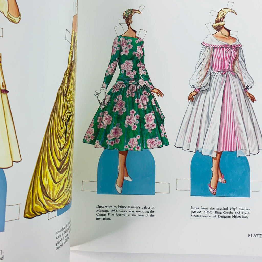 Grace Kelly Paper Dolls Book Tom Tierney Dover USA 1986