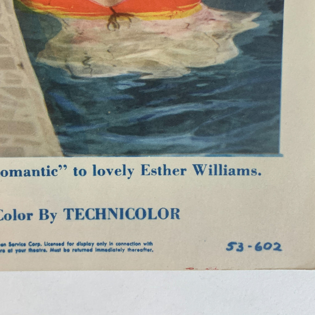 Easy To Love 1953 MGM Color By Technicolor Esther Williams Lobby Card