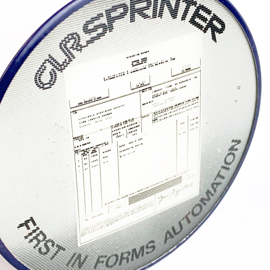 Vintage CLR Sprinter Vari-Vue Flicker Computer Advertising Pinback Button