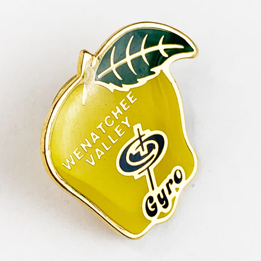Wenatchee Valley Gyro Apple Shape Enamel Lapel Pin