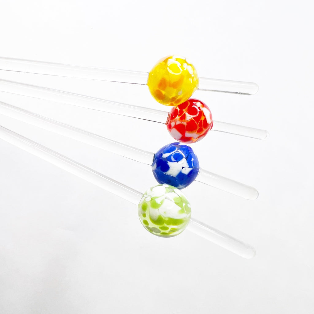 Vintage Cocktail Glass Swizzle Sticks