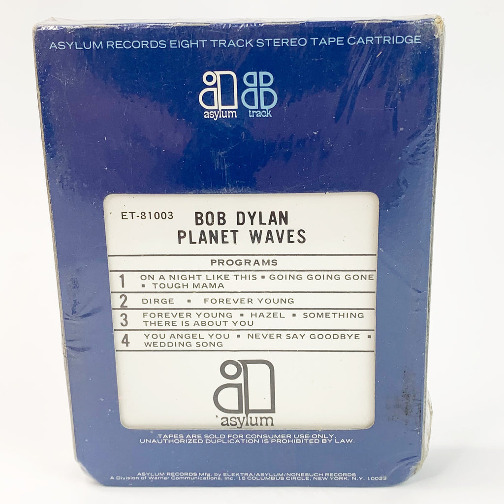 Bob Dylan 8-Track Tape Planet Waves