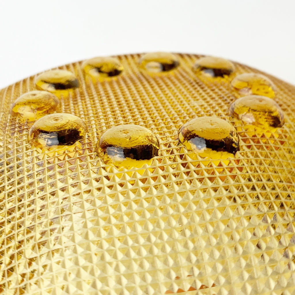 Vintage Depression Glass Amber Candy Bowl Dish