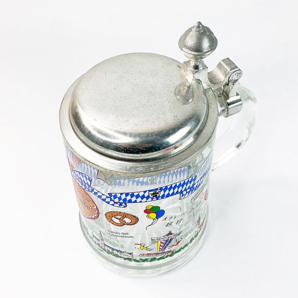 Vintage ALWE Beer Stein Oktoberfest Glass Mug