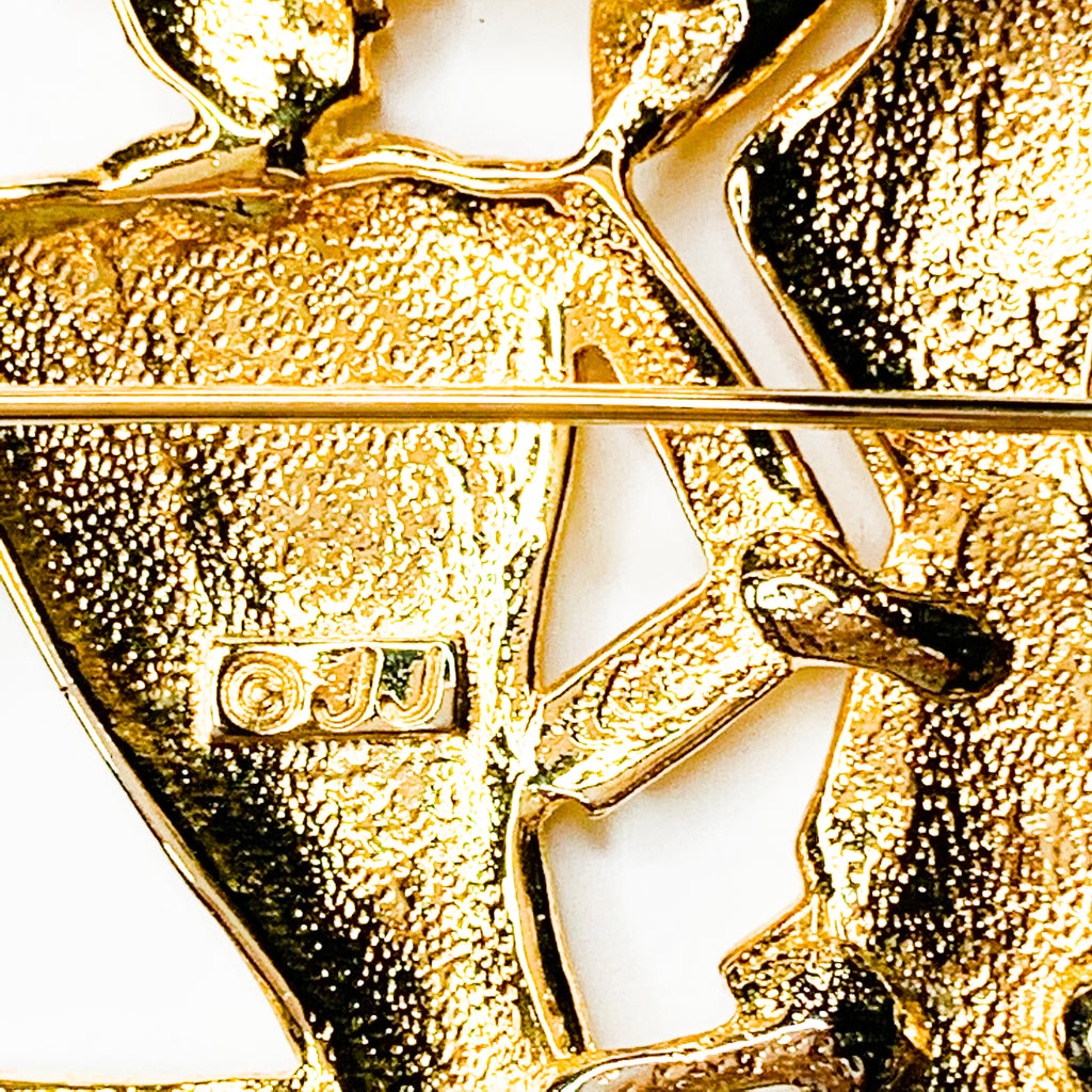 Vintage JJ Jonette Lady & Gentlemen Brooch Pin