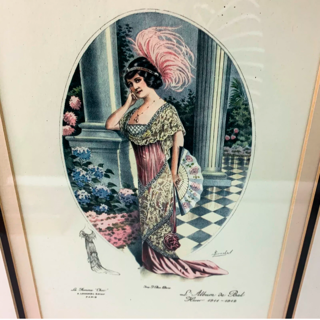 La Femme Chic Alexandre Louchel PARIS Wall Glass