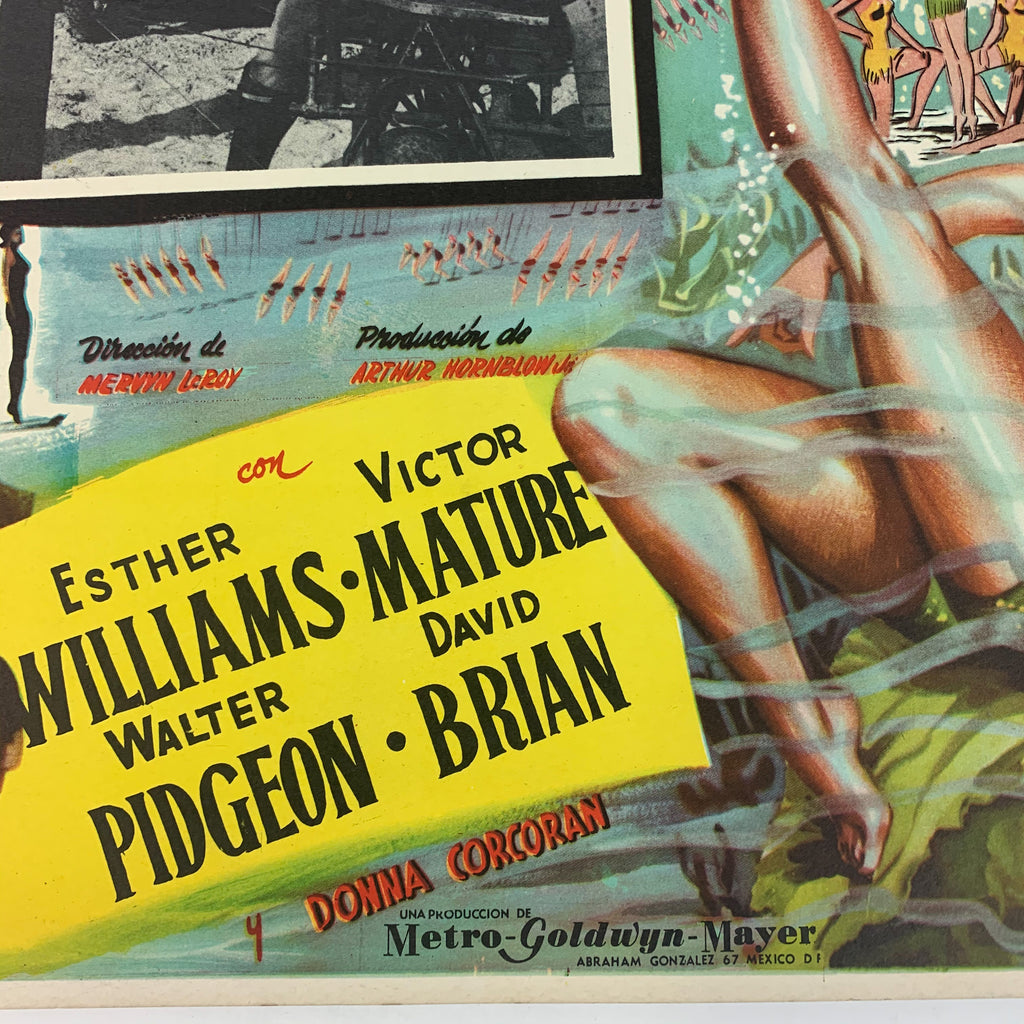La Reina Del Mar Esther Williams Million Dollar Mermaid Spanish Title Lobby Card