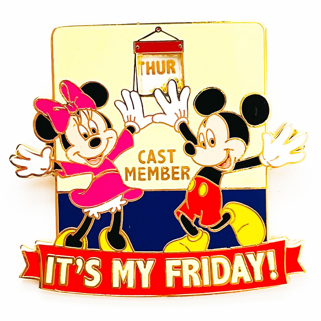 Disney Pin Cast Member Exclusive IT'S MY FRIDAY! Spinner 2010 Pin
