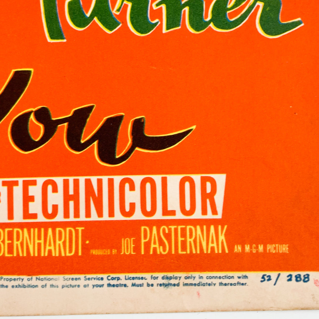 1952 The Merry Widow MGM The Saucy Musical Lana Turner Fernamdo Lamas Lobby Card