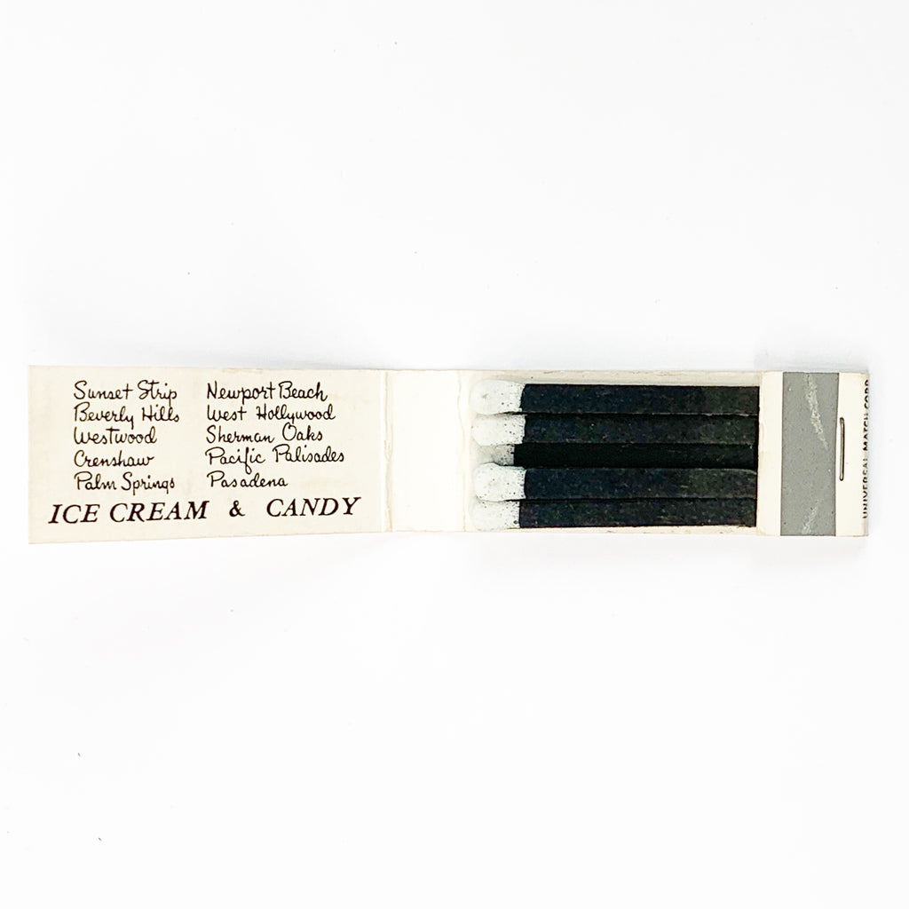 Vintage Wil Wright’s Ice Cream Beverly Hills Matches