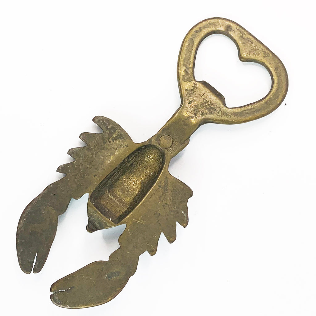 Vintage Brass Lobster Solid Brass Bottle Opener