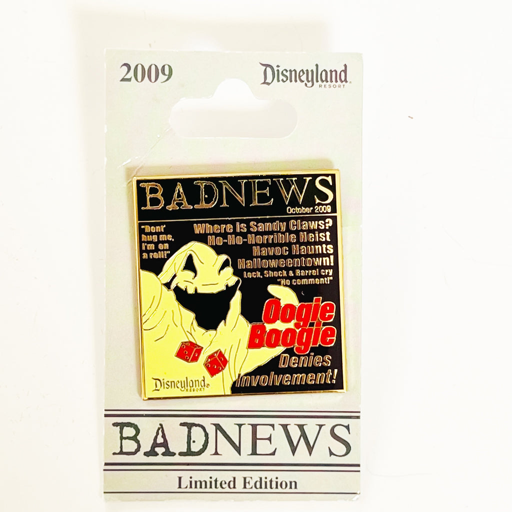 Disney DLR Bad News Series Magazine Collection 2009 Oogie Boogie Pin