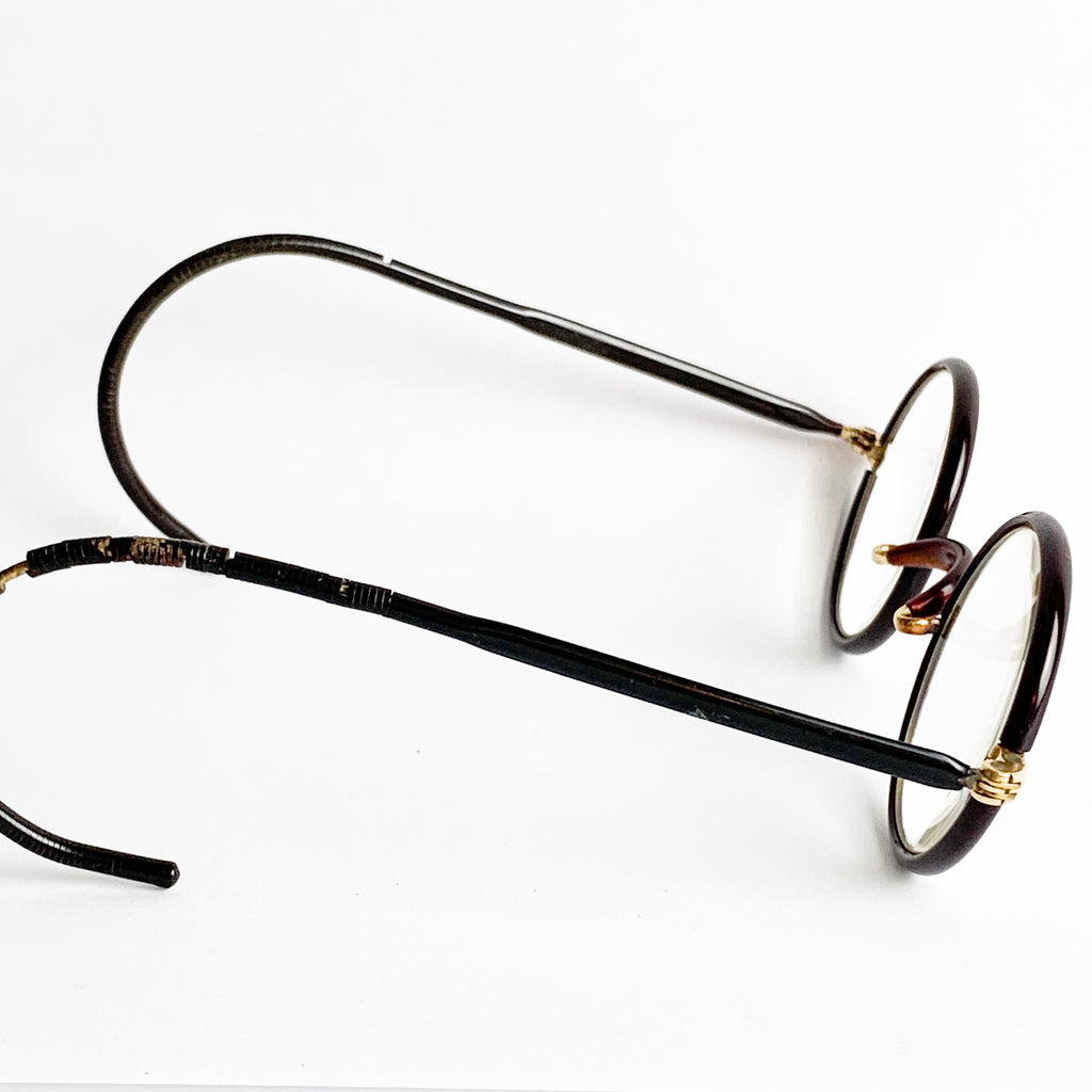 Vintage Antique Shuron Round Lens Wired Eyeglasses