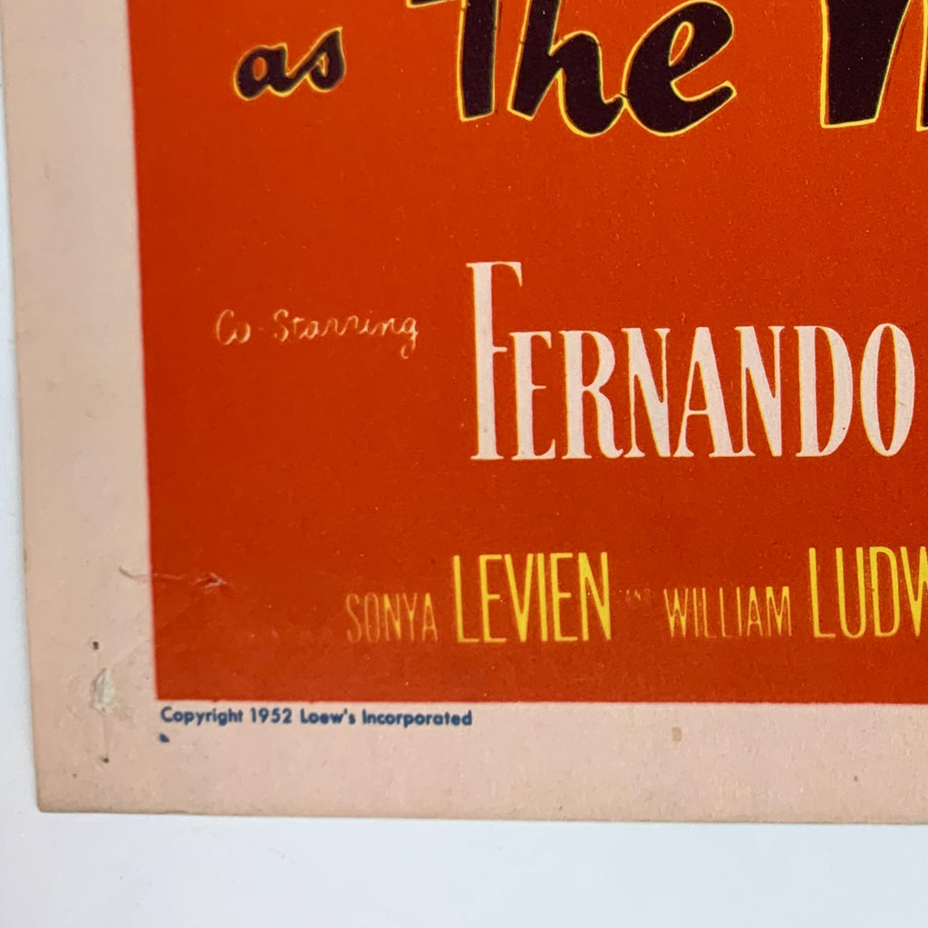 The Merry Widow MGM The Saucy Musical Lana Turner and Fernando Lamas Lobby Card