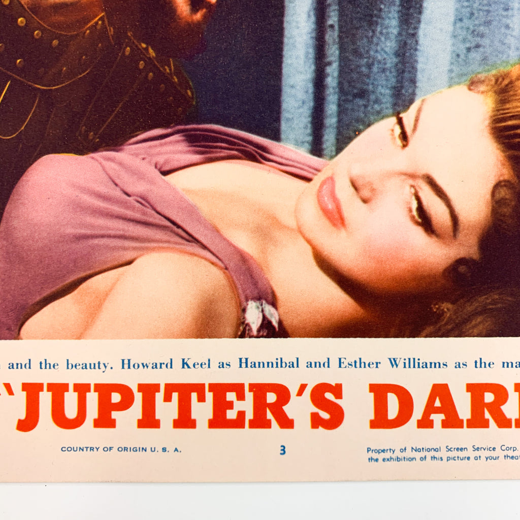 Jupiter's Darling 1955 MGM Cinemascope Esther Williams Howard Keel Lobby Card