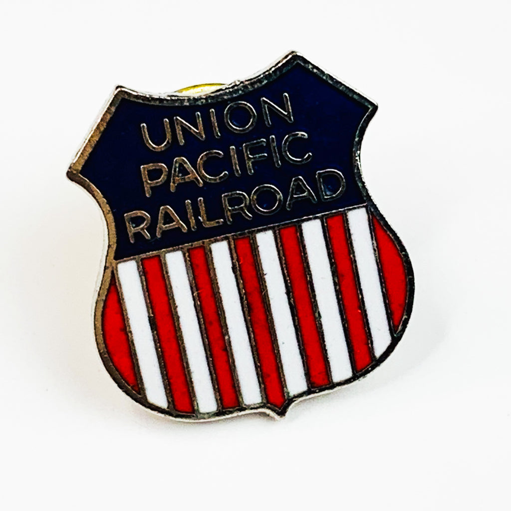 Union Pacific Railroad Shield Lapel Hat Pin