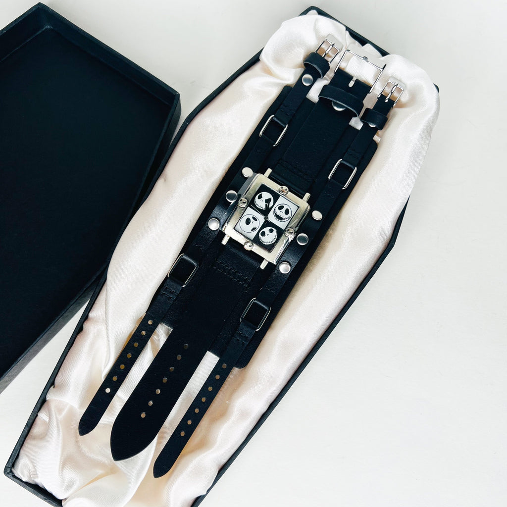 Tim Burton’s The Nightmare Before Christmas Jack Skellington Watch in Coffin Shaped Box