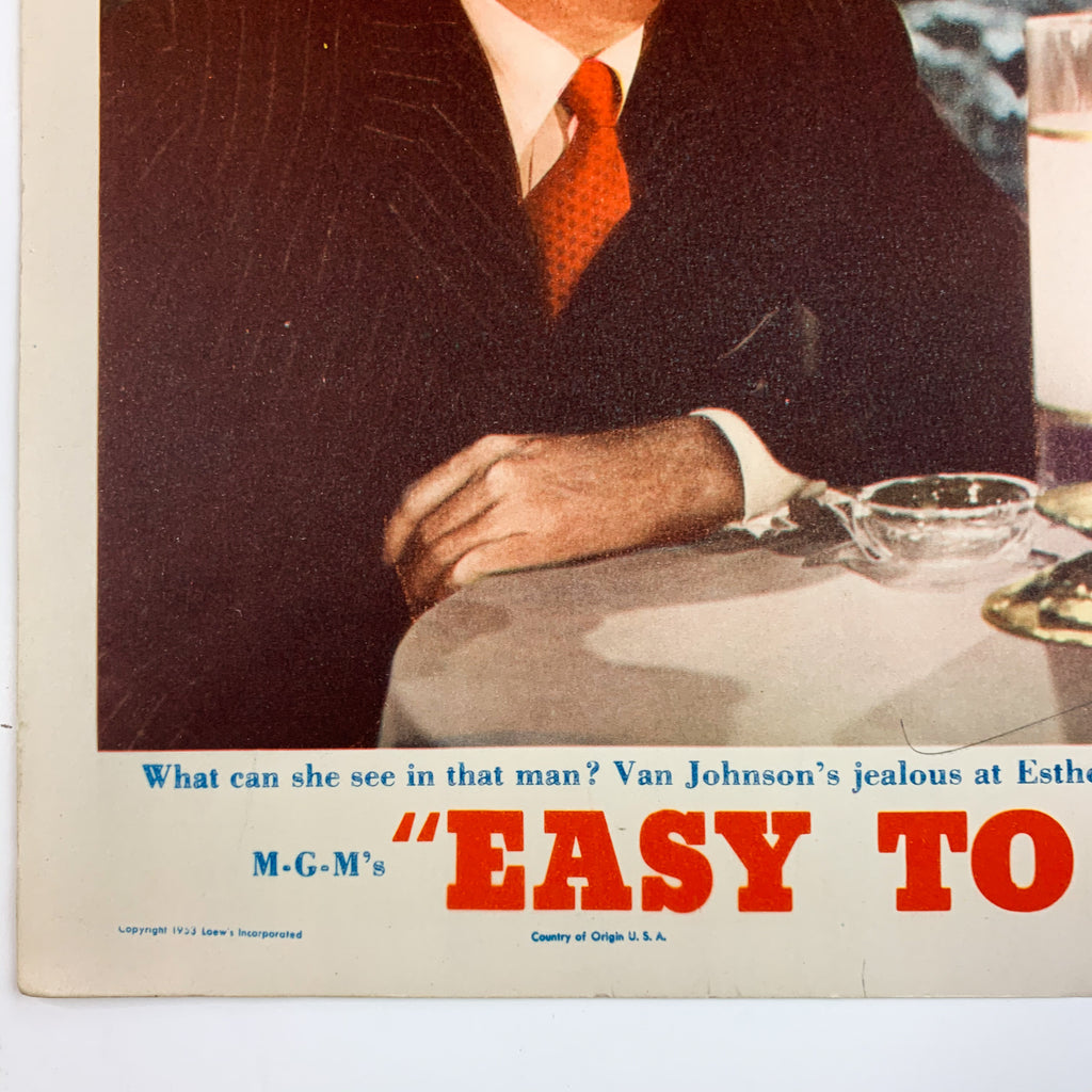 Easy To Love 1953 MGM Color By Technicolor Esther Williams Lobby Card