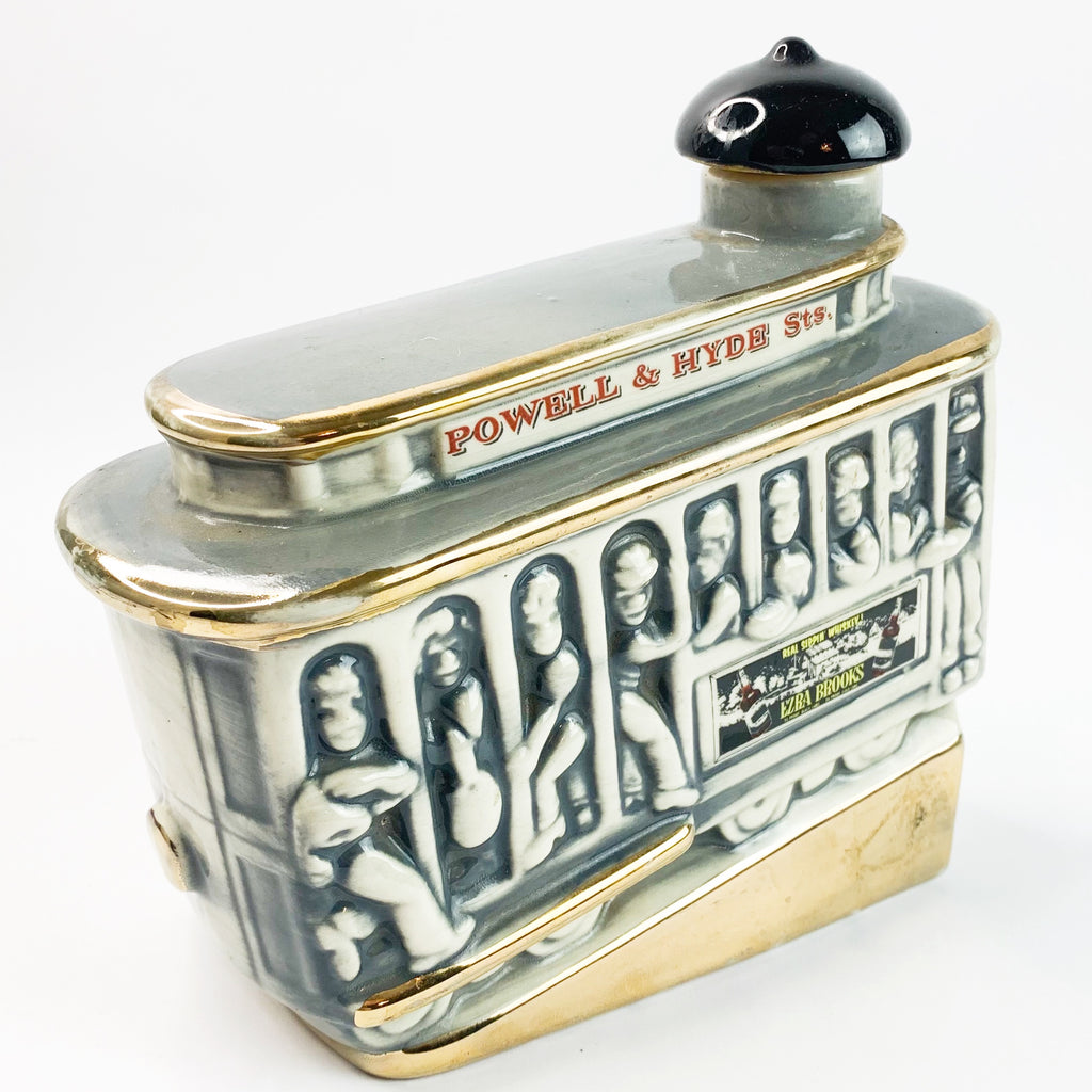 Vintage 1968 Ezra Brooks Whiskey Ceramic Decanter