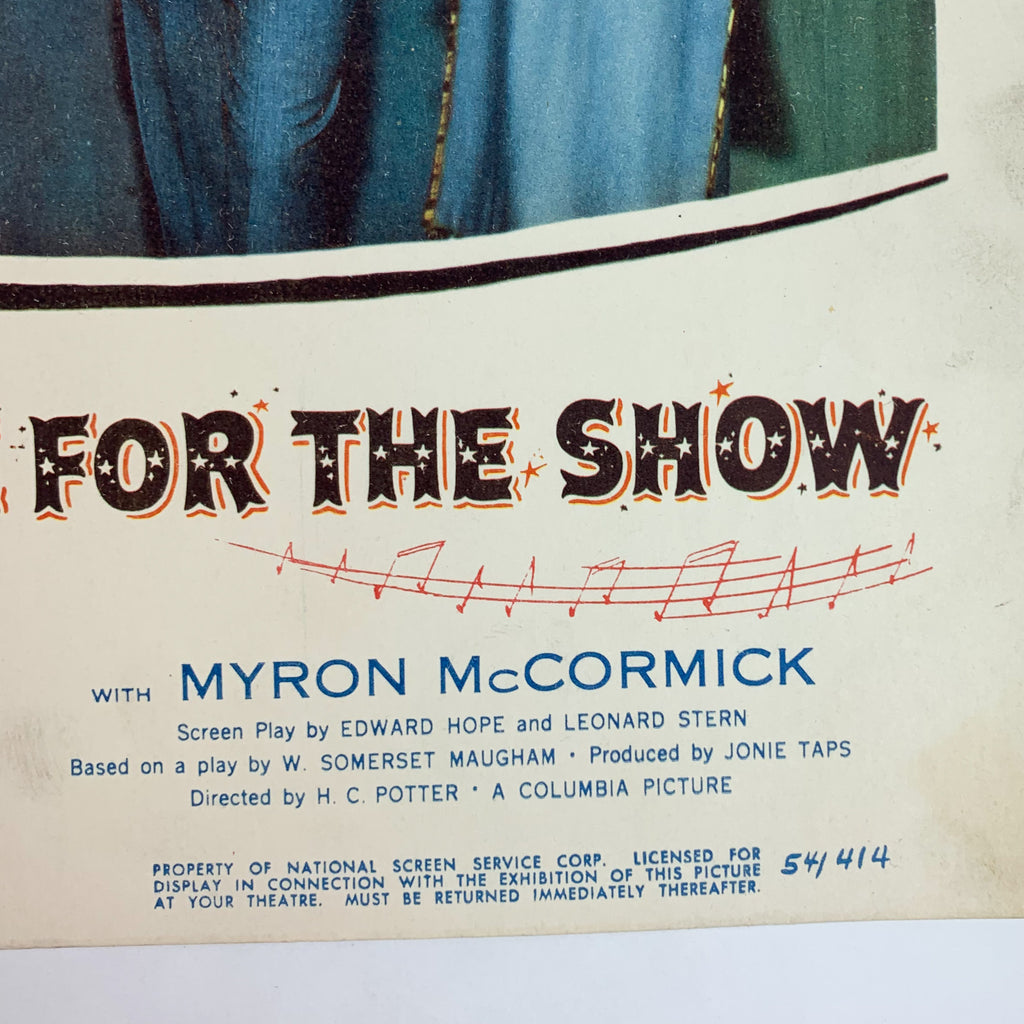 Betty Grable 1955 Three For The Show Jack Lemmon CinemaScope Lobby Card