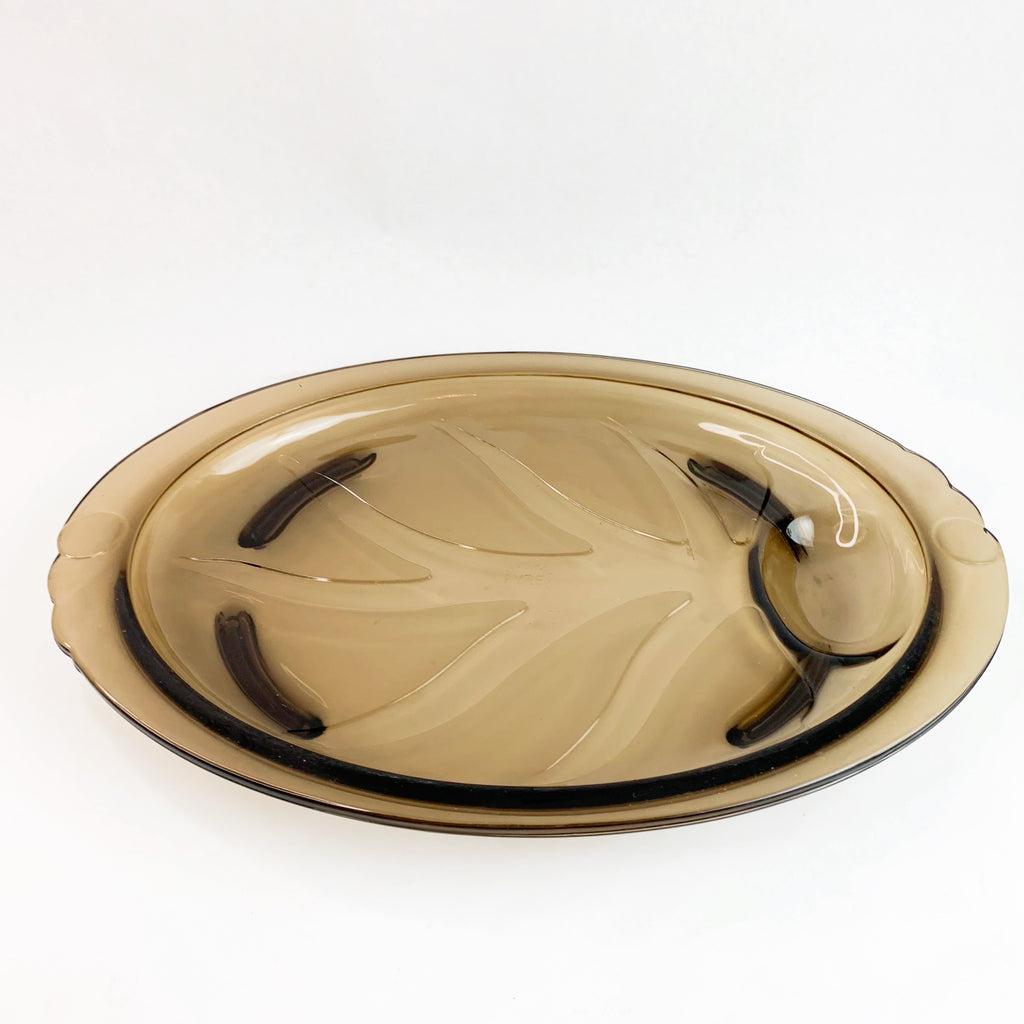 Vintage Pyrex Tree Of Life Footed Serving Platter