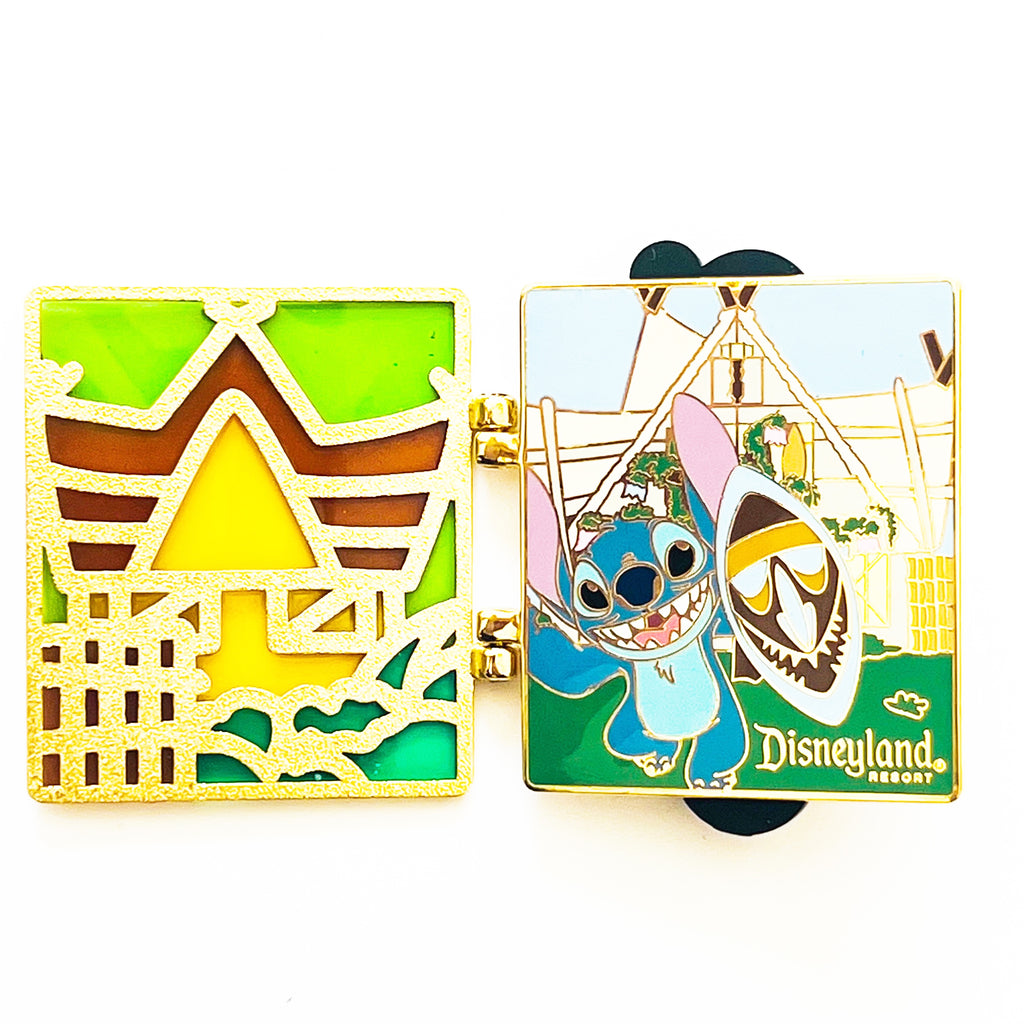 Disney WDW Cast Attractions Pin Enchanted Tiki Room Stitch Stained Glass LE 750 Pin