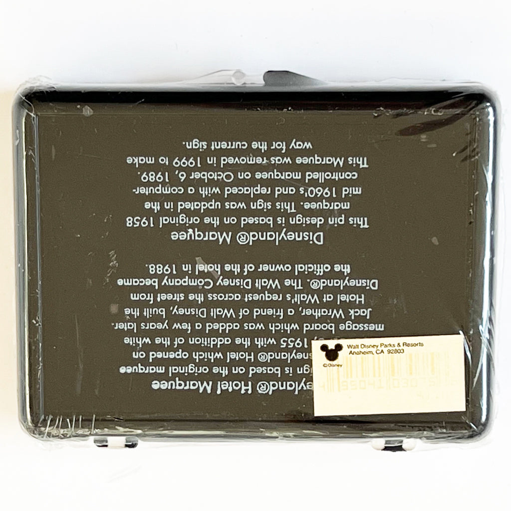 Disney DLR Cast Exclusive Disneyland Marquee & Hotel Sign LE 2 Pin Set