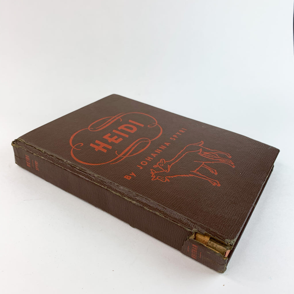 Heidi By Johanna Spyri Hardcover Antique Book 1944