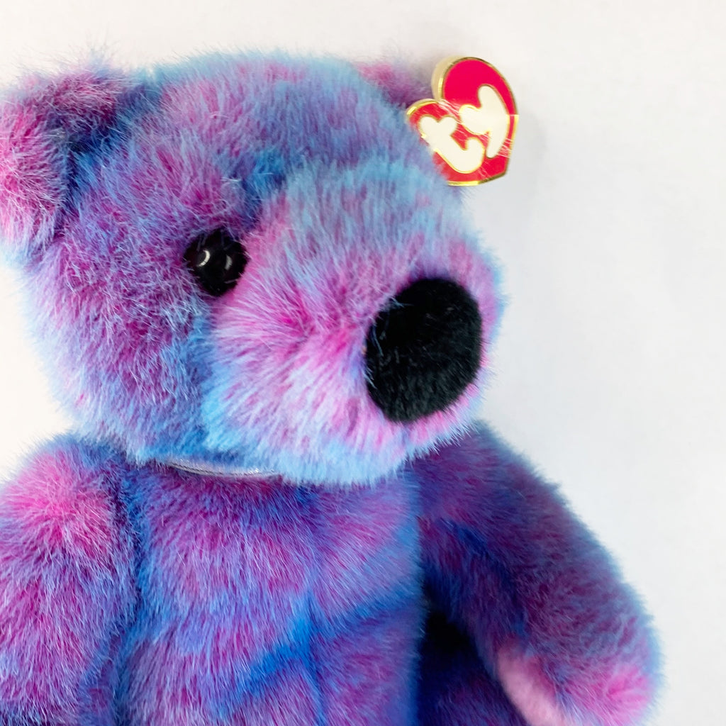 Vintage Ty 1999 Purple Pink Bear Purplebeary Plush