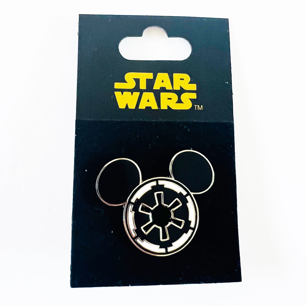 WDW Walt Disney World 2008 STAR WARS Mickey Mouse Head Imperial Signed Pin