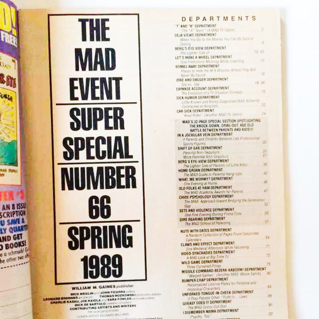 MAD Magazine 1989 Super Special Spring Number 66