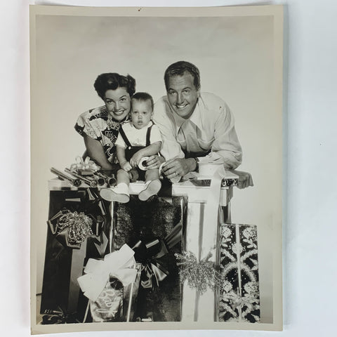 Esther Williams Holding Baby Son Candid Vintage Family Photo 8X10