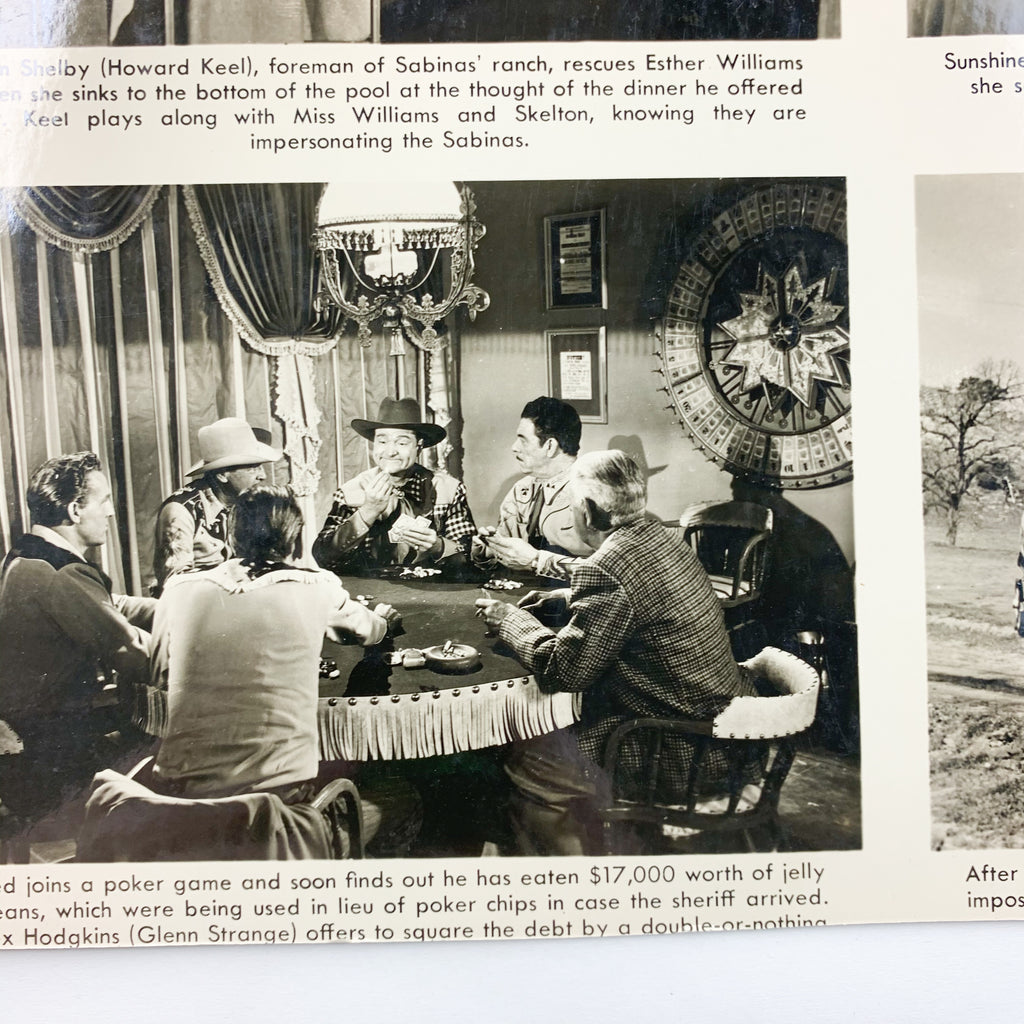 Vintage Esther Williams Texas Carnival Movie Print Scene Photo 13'X10.75"