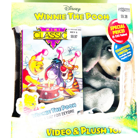 Disney Winnie The Pooh Video And Eeyore Plush Toy Set