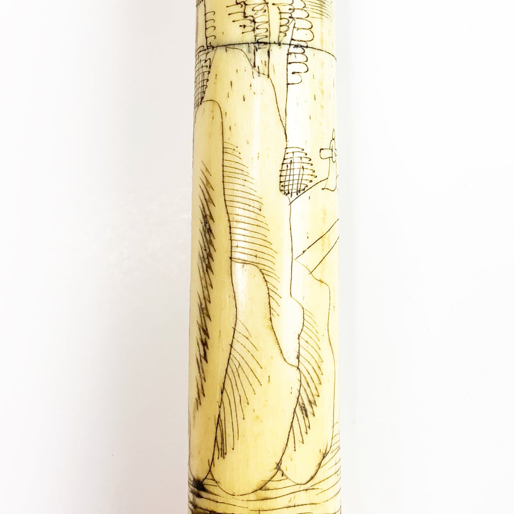 Antique Chinese Handle Calligraphy Brush