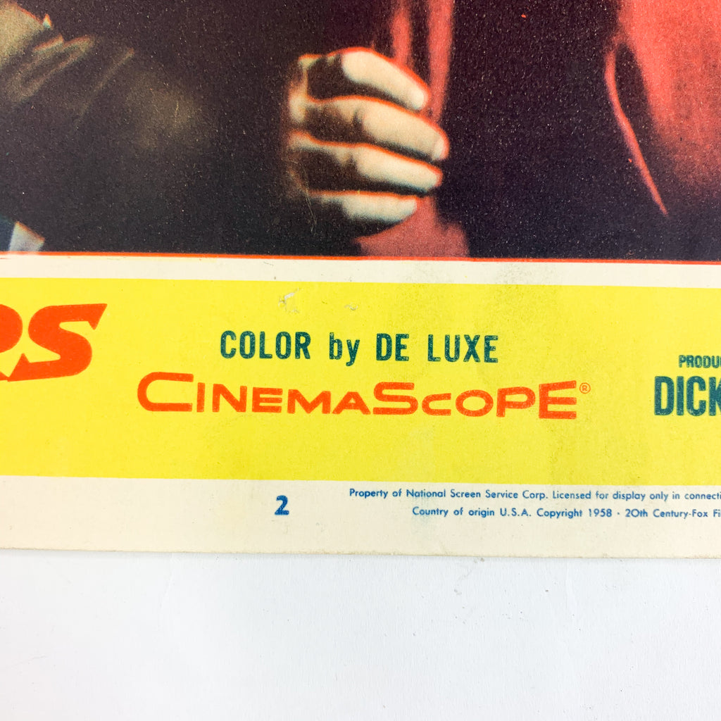 The Hunters 1958 CinemaScope Color by De Luxe Robert Mitchum #2 Lobby Card