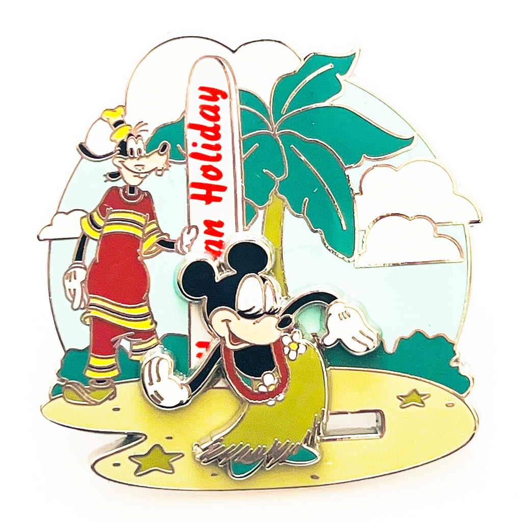 Disney Hawaiian Holiday Mickey and Goofy HAVE A LAUGH! Limited Edition Pin