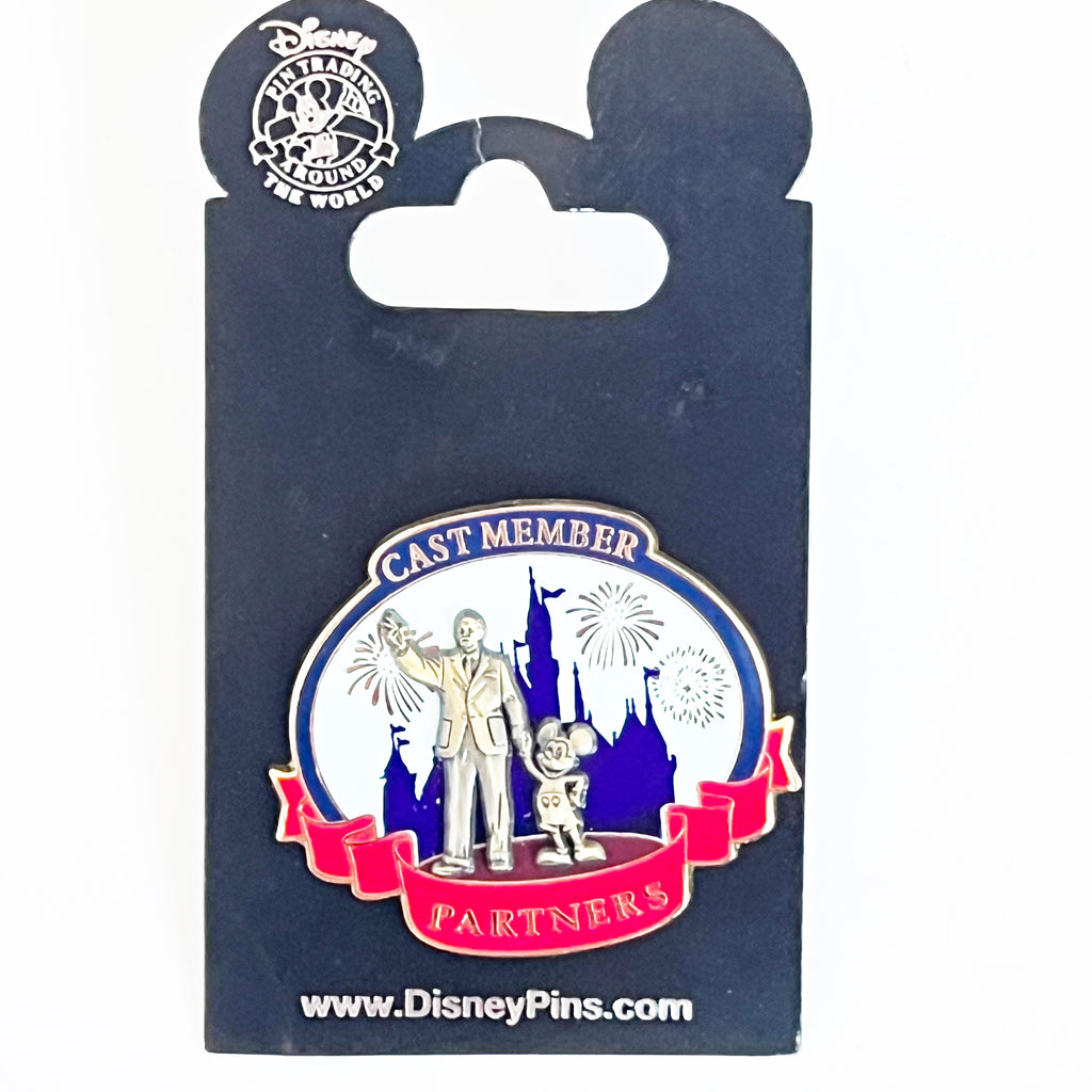 Disney Partners Cast Member Walt & Mickey Sleeping Beauty Castle Pin