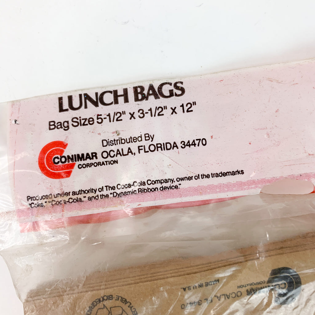 Coca Cola Paper Lunch Bags Qty 20 Always Coca Cola 1993