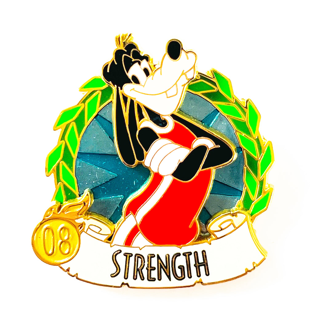 Disney Summer Of Champions Goofy Strength Medal Prize Pin