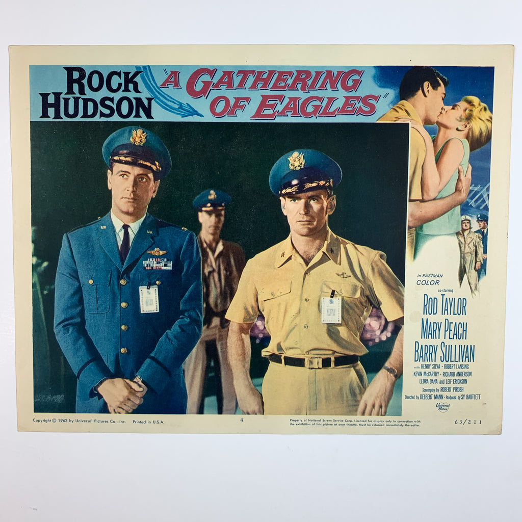 1963 A Gathering Of Eagles Rock Hudson Movie Lobby Card
