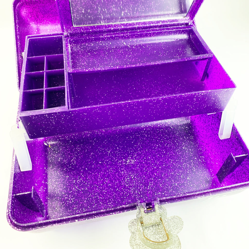 Caboodles Glitter Makeup Cosmetic Mirror Case