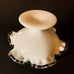 Vintage Milk Glass Ruffed Edge Candy Bowl Dish